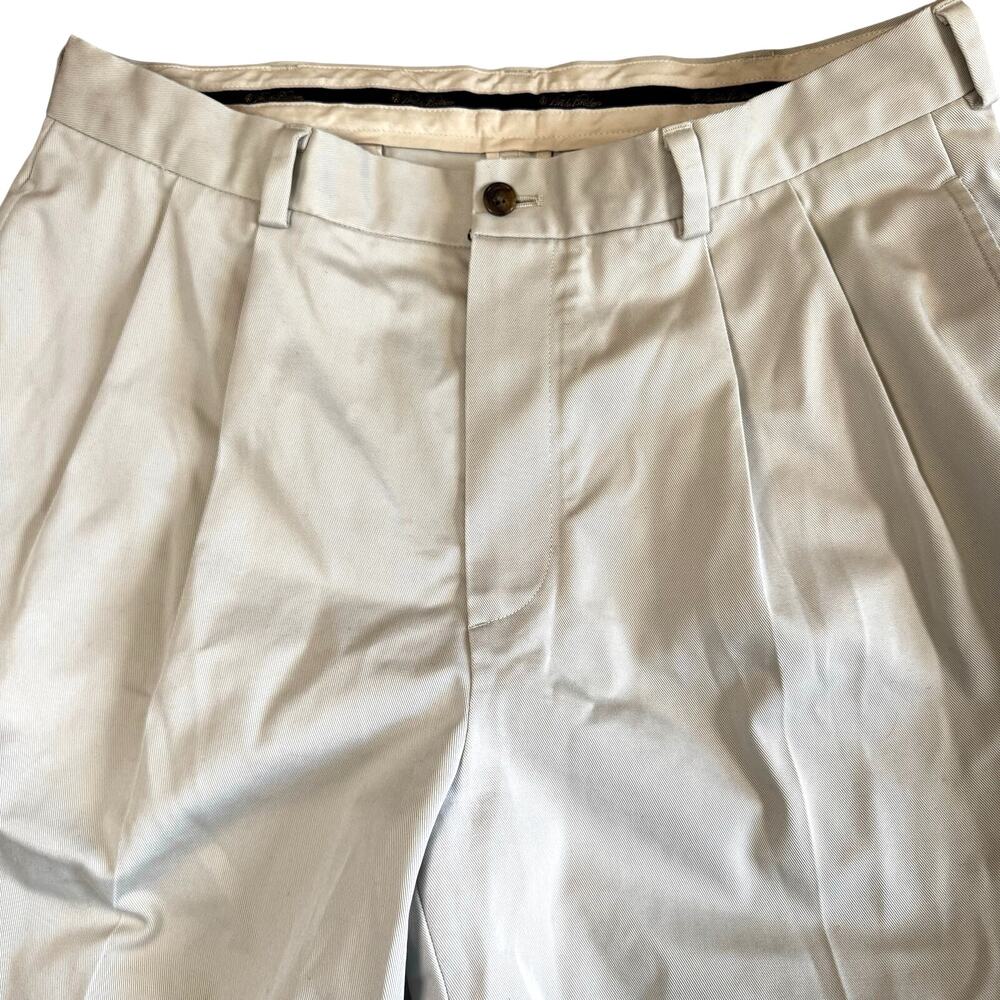 Brooks Brothers Elliot Fit Stretch Cotton Advantage Chino Pants Mens Khaki 35x30 - Picture 2 of 9